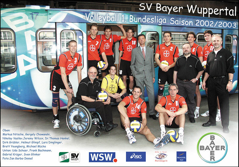 DAS TEAM 2002/03 und die Wuppertaler Schwebebahn / ACHTUNG:COPYRIGHTS 2002 - JANDREA